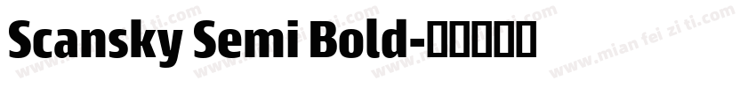 Scansky Semi Bold字体转换